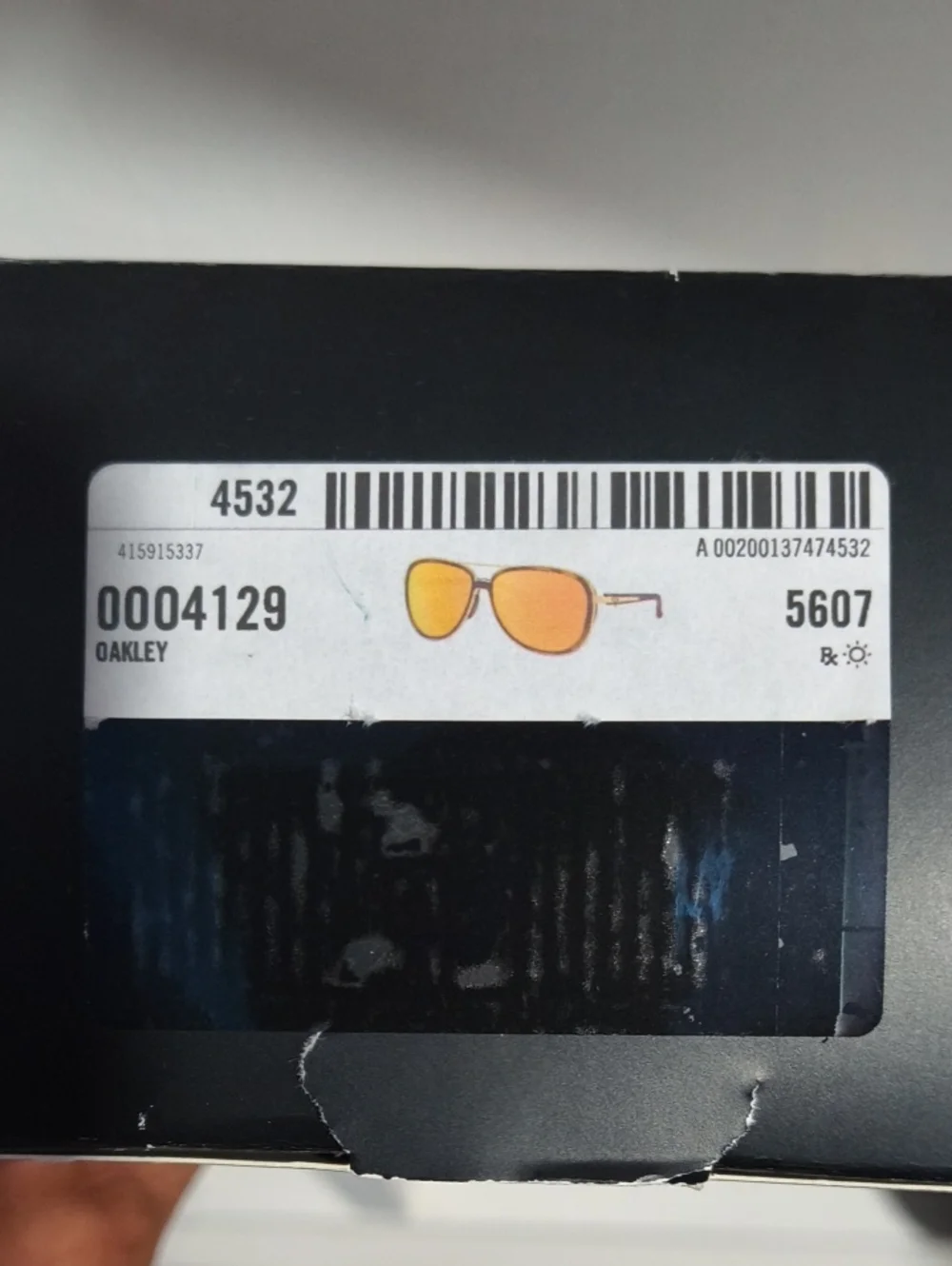 Oakley Sunglasses with Orange Lenses and Gold Frame